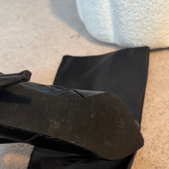 Jeffrey Campbell Black Over the Knee Boots - Picture 2 of 4